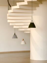 Nordlux Modern Indoor Pendant Light White Metal E27 Brown & Black Strap - Mains Powered, IP20 - thumbnail 5