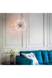 Netlighting Lena 9 Light Spherical Pendant Chrome Plate G9 in Grey - thumbnail 2