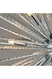Netlighting Lena 9 Light Spherical Pendant Chrome Plate G9 in Grey - thumbnail 6