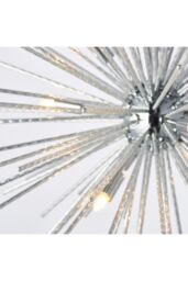 Netlighting Lena 9 Light Spherical Pendant Chrome Plate G9 in Grey - thumbnail 5