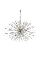 Netlighting Lena 9 Light Spherical Pendant Chrome Plate G9 in Grey - thumbnail 1