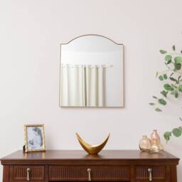Melody Maison Antique Gold Metal Framed Wall Mirror - 50cm X 65cm - Size: 50 cm X 65 cm - thumbnail 1