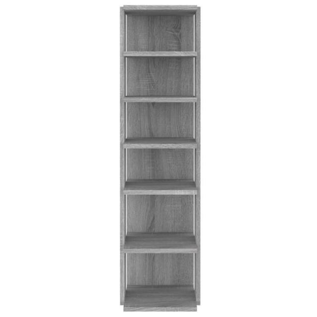 Berkfield Home Shoe Rack Grey Sonoma 27.5x27x102 cm Engineered Wood - image 1