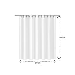 Showerdrape Aquarium White & Blue Shower Curtain - thumbnail 2