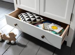 Nöa and Nani Birte Wardrobe with Storage in White - thumbnail 4