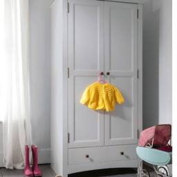 Nöa and Nani Birte Wardrobe with Storage in White - thumbnail 1