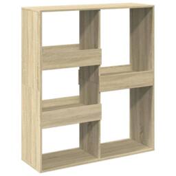 Berkfield Home Book Cabinet/Room Divider Sonoma Oak 100x33x115 cm in Light Tan - Size: 100 x 33 x 115 cm - thumbnail 1