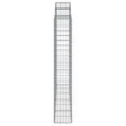 Berkfield Home Arched Gabion Basket 200x50x180/200 cm Galvanised Iron in Silver - thumbnail 4