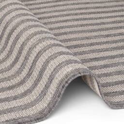 Ted Baker Indoor Outdoor Flatweave Linley Rug Striped in Grey - Size: 160 cm x 230 cm - thumbnail 5