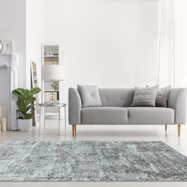 The Rug Shop UK Modern Abstract Grey Easy To Clean Area Rug - Size: 200 cm x 290 cm - image 1