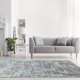 The Rug Shop UK Modern Abstract Grey Easy To Clean Area Rug - Size: 200 cm x 290 cm - thumbnail 1
