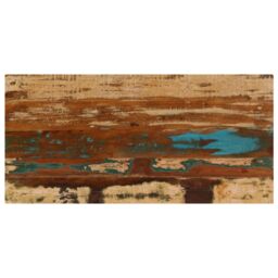 Berkfield Home Coffee Table 100x50x35 cm Solid Reclaimed Wood & Steel in Brown - Size: 100 x 50 x 35 cm - thumbnail 4