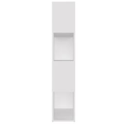 Berkfield Home Book Cabinet Room Divider White 80x24x124.5 cm Engineered Wood - thumbnail 6