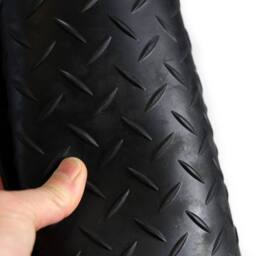 VOGREX Stair Treads Rubber Matting Non Slip 3 Steps Staircase Cover Diamond in Black - thumbnail 4