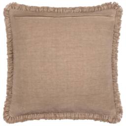 Yard Bertie 100% Cotton Velvet Cushion in Chocolate - Size: 45 cm x 45 cm - thumbnail 3