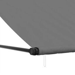 Berkfield Home Retractable Awning Anthracite 250x150 cm Fabric & Steel in Dark Grey - thumbnail 7