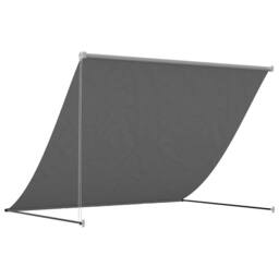 Berkfield Home Retractable Awning Anthracite 250x150 cm Fabric & Steel in Dark Grey - thumbnail 5
