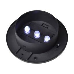 Berkfield Home Outdoor Solar Fence Lamps 12 pcs LED Black - thumbnail 6