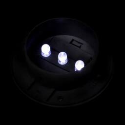 Berkfield Home Outdoor Solar Fence Lamps 12 pcs LED Black - thumbnail 7