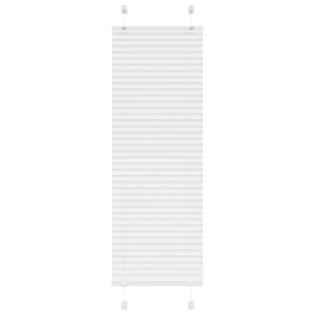 Berkfield Home Pleated Blind White 50x100 cm Fabric Width 49.4 cm Polyester - image 1