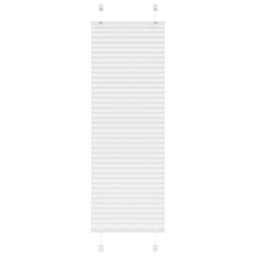 Berkfield Home Pleated Blind White 50x100 cm Fabric Width 49.4 cm Polyester