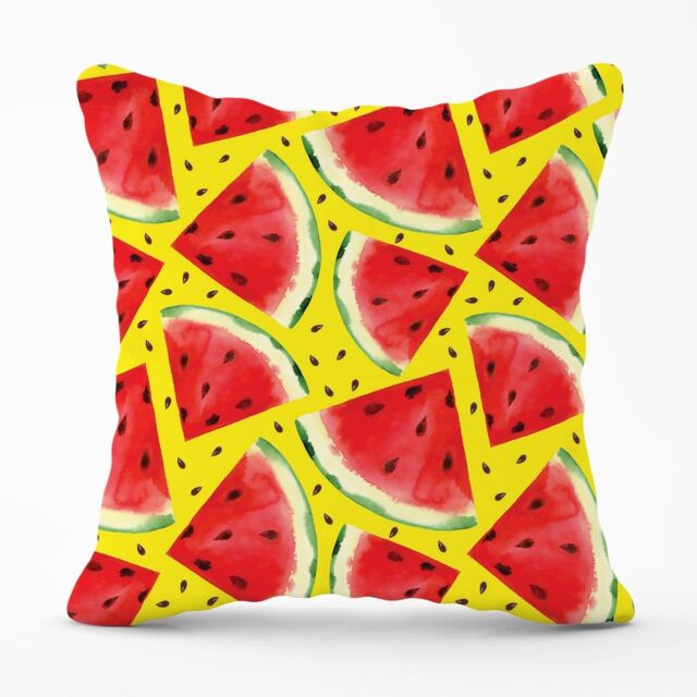 Warren Reed - Designer Watermelon Pattern Outdoor Cushion in Red - Size: 60 cm x 60 cm - image 1