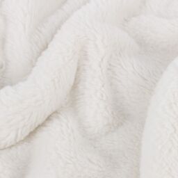 Furn Kallu Reversible Faux-Fur Throw in Ecru - Size: 150 cm x 200 cm - thumbnail 4