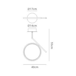 Netlighting Olimpia Ceiling 20W LED 3000K 1500lm IP20 Chrome in Grey - thumbnail 2