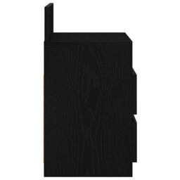 Berkfield Home Bedside Cabinets 2 pcs with 2 Drawers Black 40x33x60 cm - Size: 40 x 33 x 60 cm - thumbnail 7