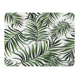 Benjamin Tate Design Palm Leaves Blanket in Natural - Size: 120 cm x 150 cm - thumbnail 1