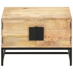 Berkfield Home Coffee Table 67x67x45 cm Solid Mango Wood in Brown - Size: 67 x 67 x 45 cm - thumbnail 2