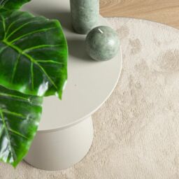 Berkfield Home Rug OVIEDO Short Pile Beige √ò 120 cm - Size: Medium - thumbnail 7