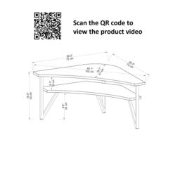 Destina Home Corner TV Stand Entertainment Center Kiberya in Light Brown - Size: 1 Pack - thumbnail 5