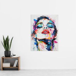 "Artery8 1960s Colourful Portrait Modern Art Wall Art Print - Size: W12"" x H16""" - thumbnail 4