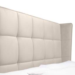 Cheshire Tamarack Cream Velvet Ottoman Storage Bed - Double (135cm) - thumbnail 8
