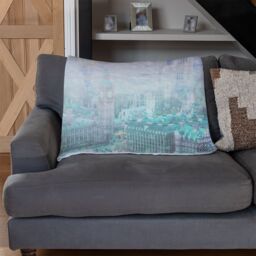 Benjamin Tate Design Inception London Blanket in Natural - Size: 120 cm x 150 cm - thumbnail 2