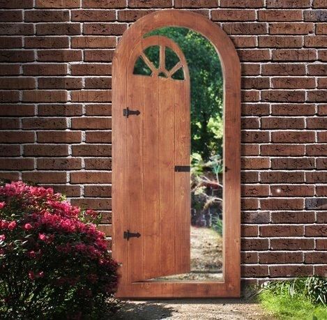 Primrose 6ft x 2ft 8in Glass Illusion Mirror Gate - by Reflect™ in Silver - image 1