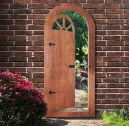 Primrose 6ft x 2ft 8in Glass Illusion Mirror Gate - by Reflect™ in Silver