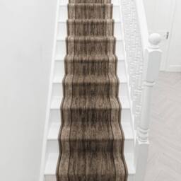 runrug Stair Runner Carpet - Durable, Non-Slip, 5.4mm - 'Rama' in Dark Brown - Size: 66 cm x 510 cm - thumbnail 6