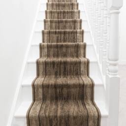 runrug Stair Runner Carpet - Durable, Non-Slip, 5.4mm - 'Rama' in Dark Brown - Size: 66 cm x 510 cm - thumbnail 3