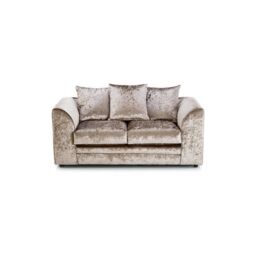 Furniture 786 Bella Crushed Velvet 2 Seater Sofa in Gold