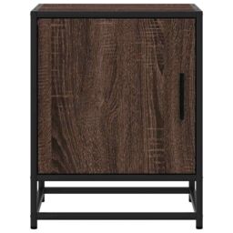 Berkfield Home Bedside Cabinets 2 pcs Brown Oak 40x31x50 cm Engineered Wood & Metal - Size: 40 x 31 x 50 cm - thumbnail 5
