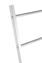 Orsina Elegant 3 Arm Chrome Towel Stand, Standing Towel Bar with Air Circulation Space, Modern Metal Towel Rack in Silver - thumbnail 3