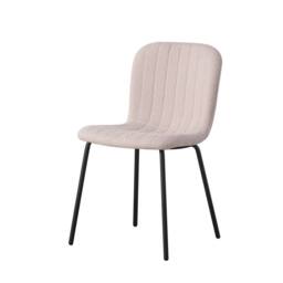 MCC Direct Bella Luxe Set of 6 Teddy Faux Fur Dining Chairs in Baby Pink - thumbnail 3