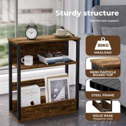 Levede Narrow Coffee End Table Sofa Over Bedside Table Laptop Shelf Desk - thumbnail 5