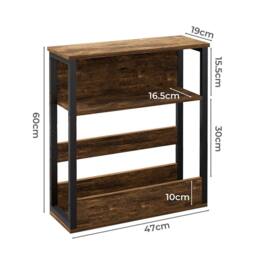 Levede Narrow Coffee End Table Sofa Over Bedside Table Laptop Shelf Desk - thumbnail 9