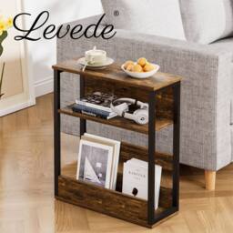 Levede Narrow Coffee End Table Sofa Over Bedside Table Laptop Shelf Desk - thumbnail 8