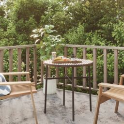 Berkfield Home Tea Table Brown 45 cm Poly Rattan