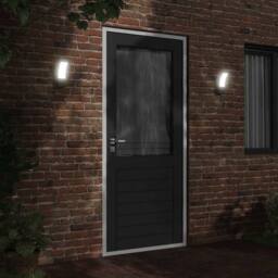 Berkfield Home Outdoor LED Wall Lights 2pcs Black Die-cast Aluminium - thumbnail 3
