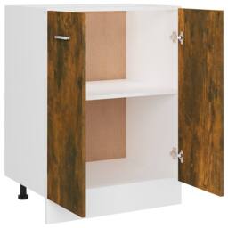 Berkfield Home Bottom Cabinet Smoked Oak 60x46x81.5 cm Engineered Wood in Brown - thumbnail 7